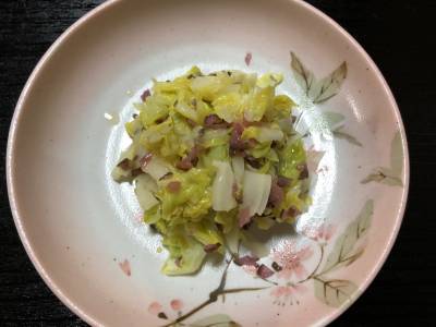 春キャベツのしば漬けあえ