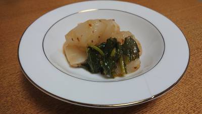 温かいかぶのサラダ