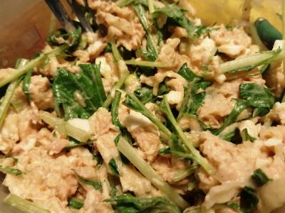 切干大根の卵たっぷりサラダ