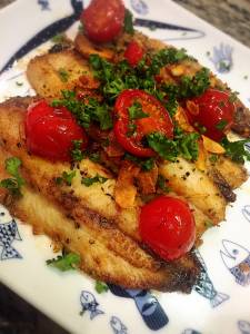 いわしのガーリックオイル焼き