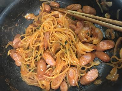 ゆでないナポリタン