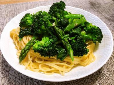 緑の野菜　本格アーリオ・オーリオ スパゲッティ