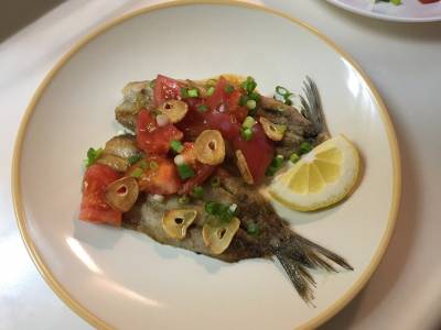 いわしのガーリックオイル焼き