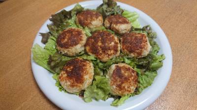 ダブル新たまチキンバーグ