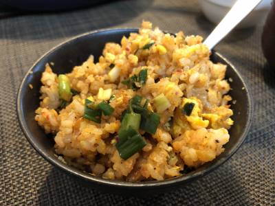 こんにゃくキムチチャーハン