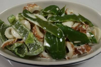 焼きピーマンとちくわのあえもの