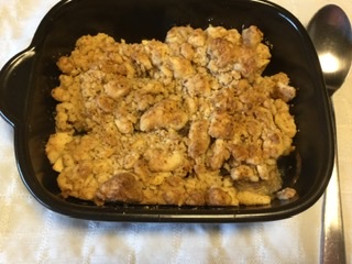 りんごとバナナのクランブル