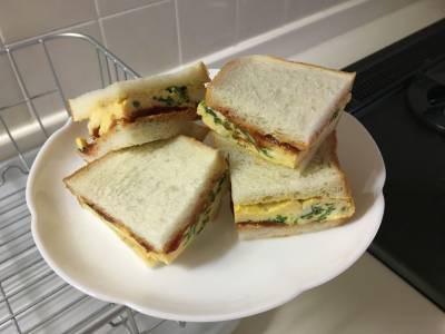 クレソンオムレツサンド