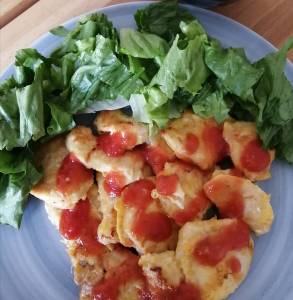 鶏むね肉の黄金焼き