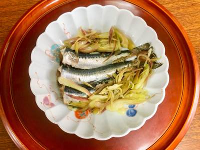 いわしのみょうが煮