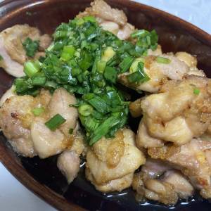 若鶏の竜田揚げ 青ねぎソース