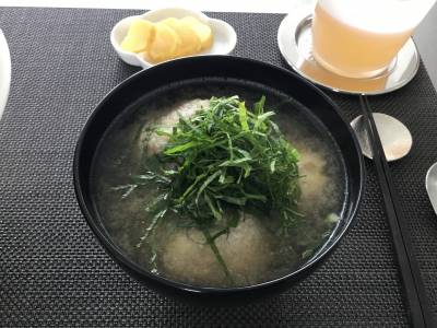 れんこん鶏だんごのみそ汁
