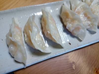 えびとれんこんのギョーザ