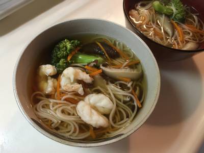 野菜入りにゅうめん