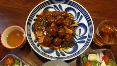 肉だんごの甘酢あん