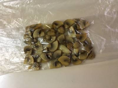 冷凍マッシュルームのガーリック炒め