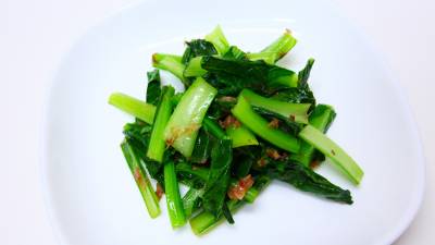 小松菜のおかか炒め