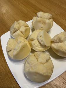 米粉のはちみつ蒸しカップケーキ