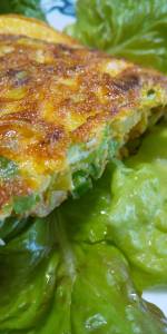 春キャベツのオープンオムレツ