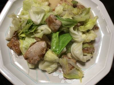 春キャベツと豚肉のコクうま炒め