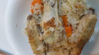 アスパラチキンピラフ