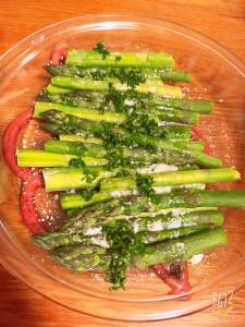 アスパラのパルミジャーノ風