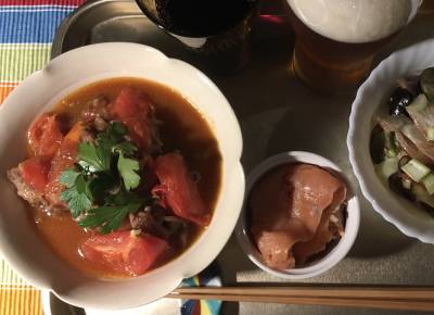 トマトと牛肉の炒め物