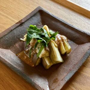 冷やしなすのごまソース