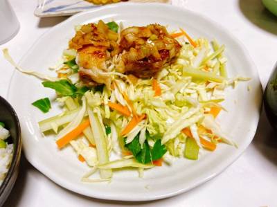 蒸し鶏のパリパリ焼き