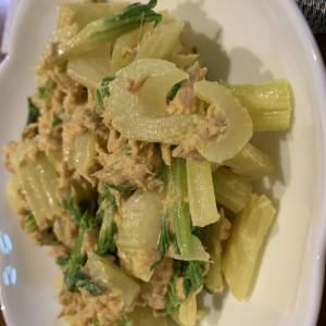 セロリのツナマヨ カレー風味