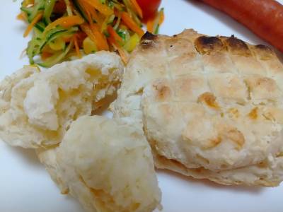 簡単網焼きパン