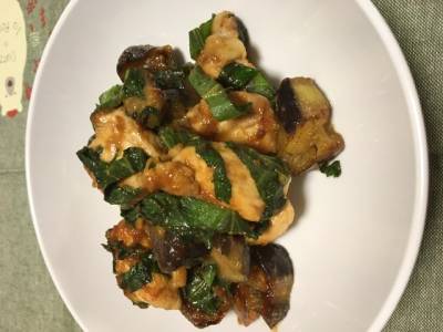 鶏むね肉のしそみそ焼き