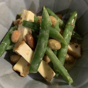 いんげんとひよこ豆のサラダ