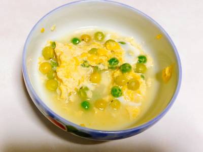 えんどうの卵とじ