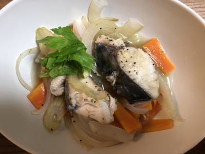 さわらのワイン蒸し