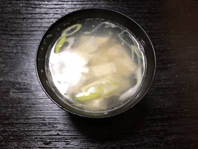 炒めじゃこの吸い物