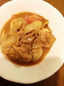 たまねぎと鶏肉のカレー煮