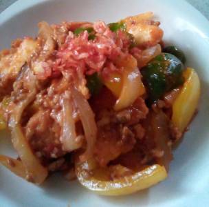 厚揚げの酢豚風