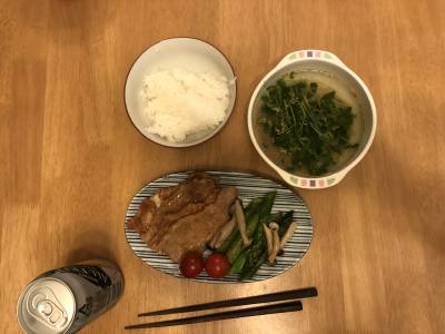 豚肉の甘酢炒め定食