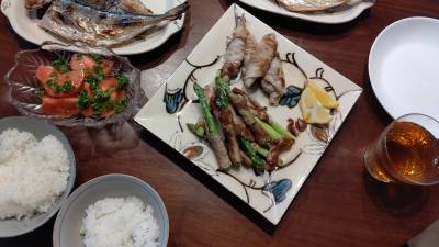 アスパラの肉巻き