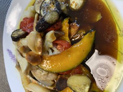 野菜のミックスグリル バルサミコソース