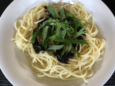 のりのつくだ煮あえパスタ