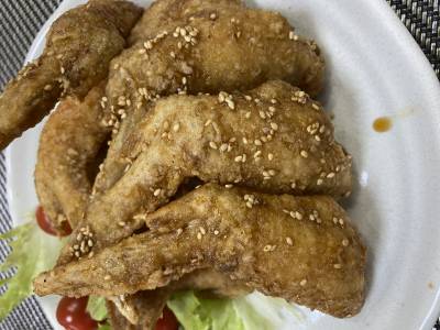 鶏手羽の甘辛揚げ