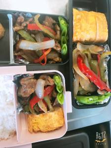 ピーマンと豚肉の黒酢炒め