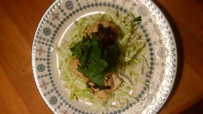 鶏むね肉の青じそバターソテー