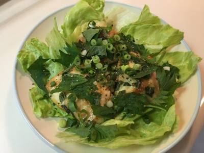 鶏むね肉の青じそバターソテー