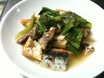 ふきとさば缶の煮物