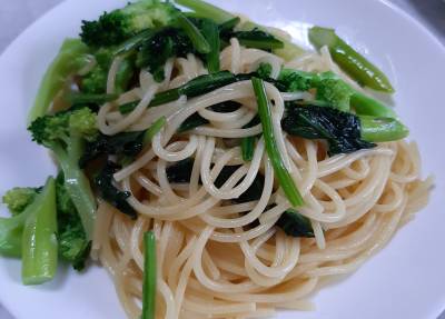 緑の野菜　本格アーリオ・オーリオ スパゲッティ