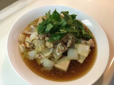 高野豆腐の鶏そぼろあん