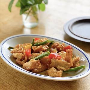 れんこんと鶏むねのチャイナデリ風